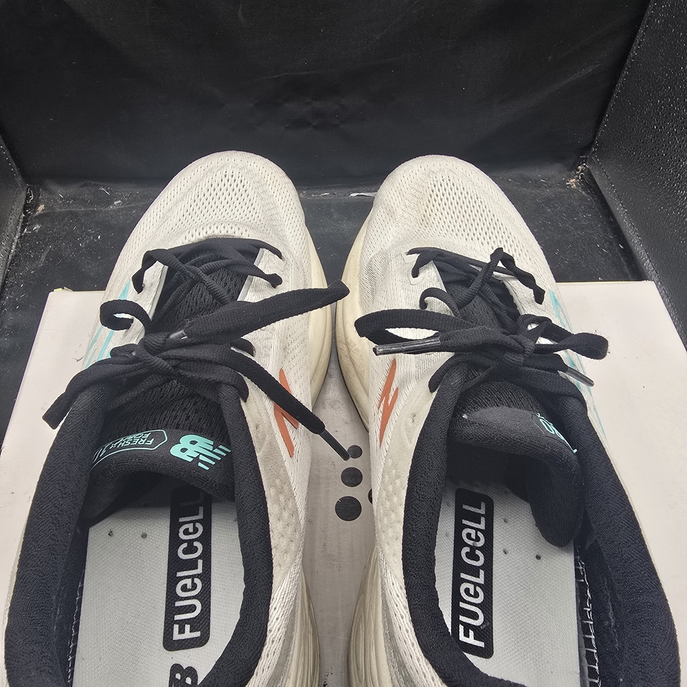 New Balance FuelCell White and Black Running Shoes